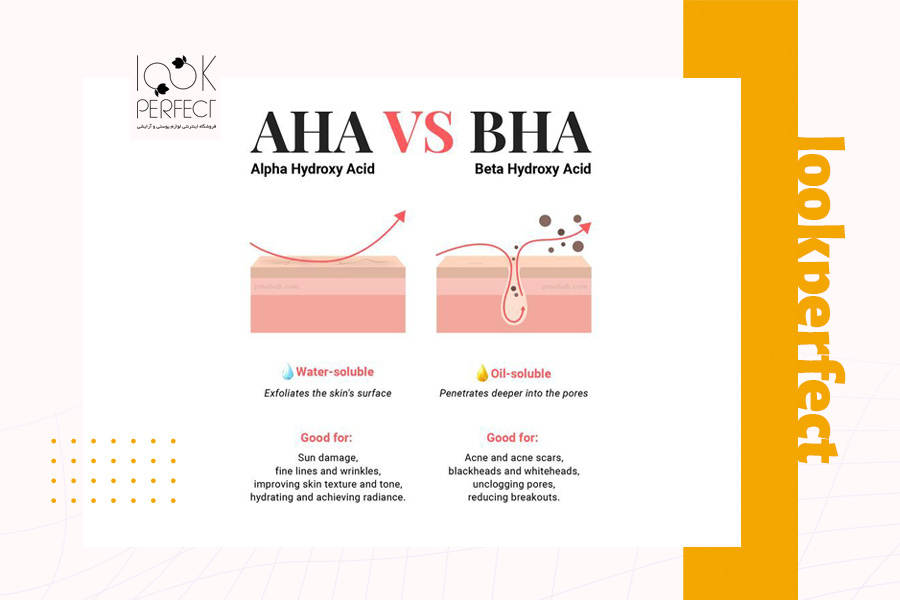 مقایسه لایه برداری با AHA و BHA با توضیح عملکرد هرکدام روی پوست