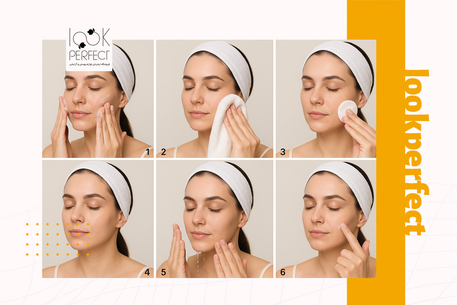 مراحل لایه برداری شیمیایی در خانه با نمایش تصویری مرحله به مرحله روی صورت