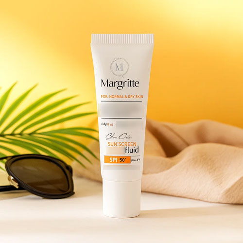 فلوئید ضدآفتاب مارگریت SPF 50 مخصوص پوست خشک
