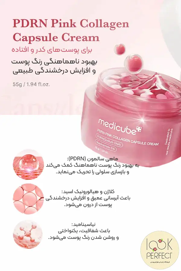 ترکیبات کرم کلاژن و PDRN مدیکیوب