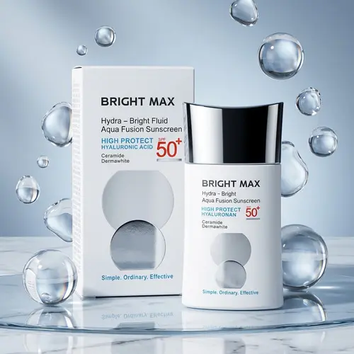 ضد آفتاب آکوا فیوژن برایت مکس SPF50 فاقد چربی و حاوی هیالورونیک اسید برای انواع پوست