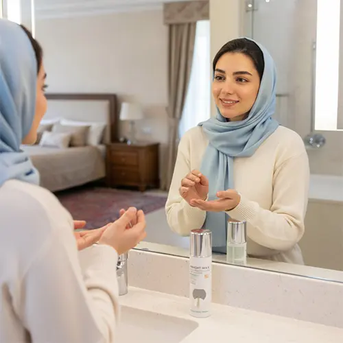 نحوه استفاده از ژل کرم ضد آفتاب مات آکنه برایت SPF50 برایت مکس
